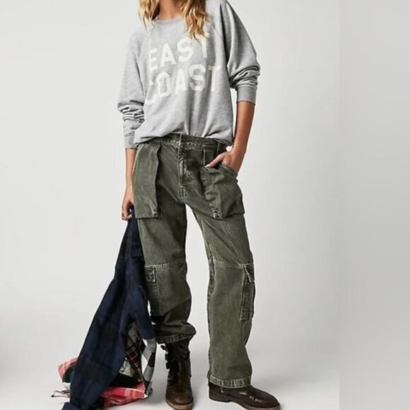 Free People Denim - Free People Marx Slouchy Cargo Jean Size 30